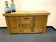 Very Large New Boxed Contemporary Heavy Oak 3 Door 3 Drawer Sideboard