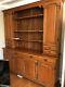 Victorian Antique Vintage Large Pine Satinwood Welsh Dresser Chest Cabinet Brass