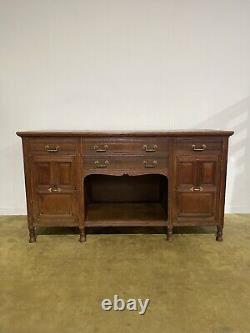 Victorian oak large sideboard