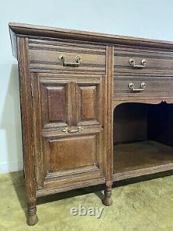 Victorian oak large sideboard