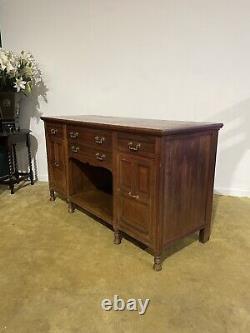 Victorian oak large sideboard