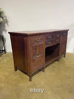 Victorian oak large sideboard