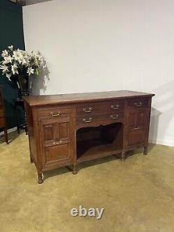 Victorian oak large sideboard