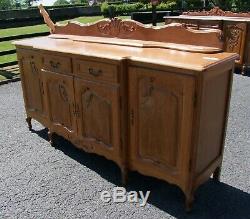Vintage French Louis XV Style 4 Door/2 Drawer Large Sideboard (consb28)