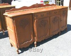 Vintage French Louis XV Style 4 Door/2 Drawer Large Sideboard (consb29)