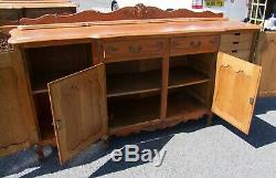 Vintage French Louis XV Style 4 Door/2 Drawer Large Sideboard (consb29)