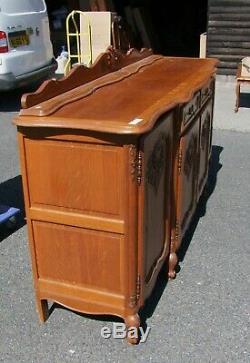 Vintage French Louis XV Style 4 Door/2 Drawer Large Sideboard (consb29)