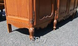 Vintage French Louis XV Style 4 Door/2 Drawer Large Sideboard (consb29)