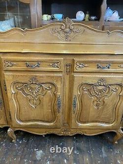 Vintage French Louis XV Style 4 Door/4drawer Large Sideboard