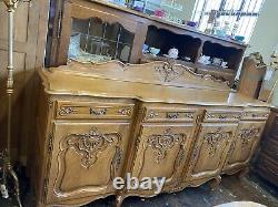 Vintage French Louis XV Style 4 Door/4drawer Large Sideboard