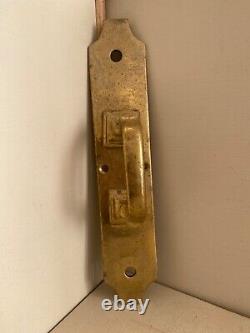 Vintage. Large. Heavy. Brass. Door Handle. Pub. Hall. Cupboard. Drawer. Quality