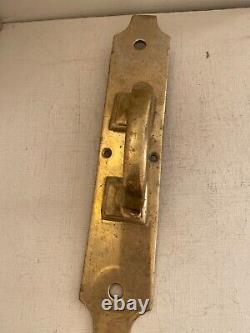 Vintage. Large. Heavy. Brass. Door Handle. Pub. Hall. Cupboard. Drawer. Quality