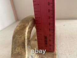 Vintage. Large. Heavy. Brass. Door Handle. Pub. Hall. Cupboard. Drawer. Quality