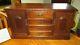 Vintage Large Wood Jewelry Box Chest Drawers Doors Cabinet Console Buffet Style