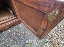 Vintage Old Charm TV Stand Sky Box/DVD Drawer Linenfold Doors