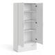 White 2 Door Wardrobe With Drawer and Storage Shelving units Bedroom Furniture