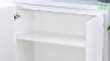 White High Gloss Large 3 Drawer 2 Door Sideboard Cupboard