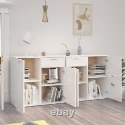 White High Gloss Large Sideboard Modern Drawers Cupboard Cabinet Doors Unit Room
