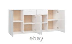 White High Gloss Large Sideboard Modern Drawers Cupboard Cabinet Doors Unit Room