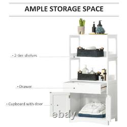 White Large Multipurpose Kitchen Cabinet Cupboard Storage Larder Shelving Unit