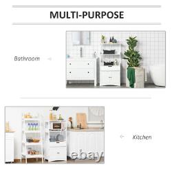 White Large Multipurpose Kitchen Cabinet Cupboard Storage Larder Shelving Unit