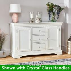 Wilmslow White Painted Large 3 Drawer 2 Door Sideboard Bedroom WLM26